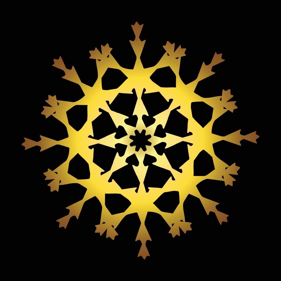 lyxig guld mandala vektor design