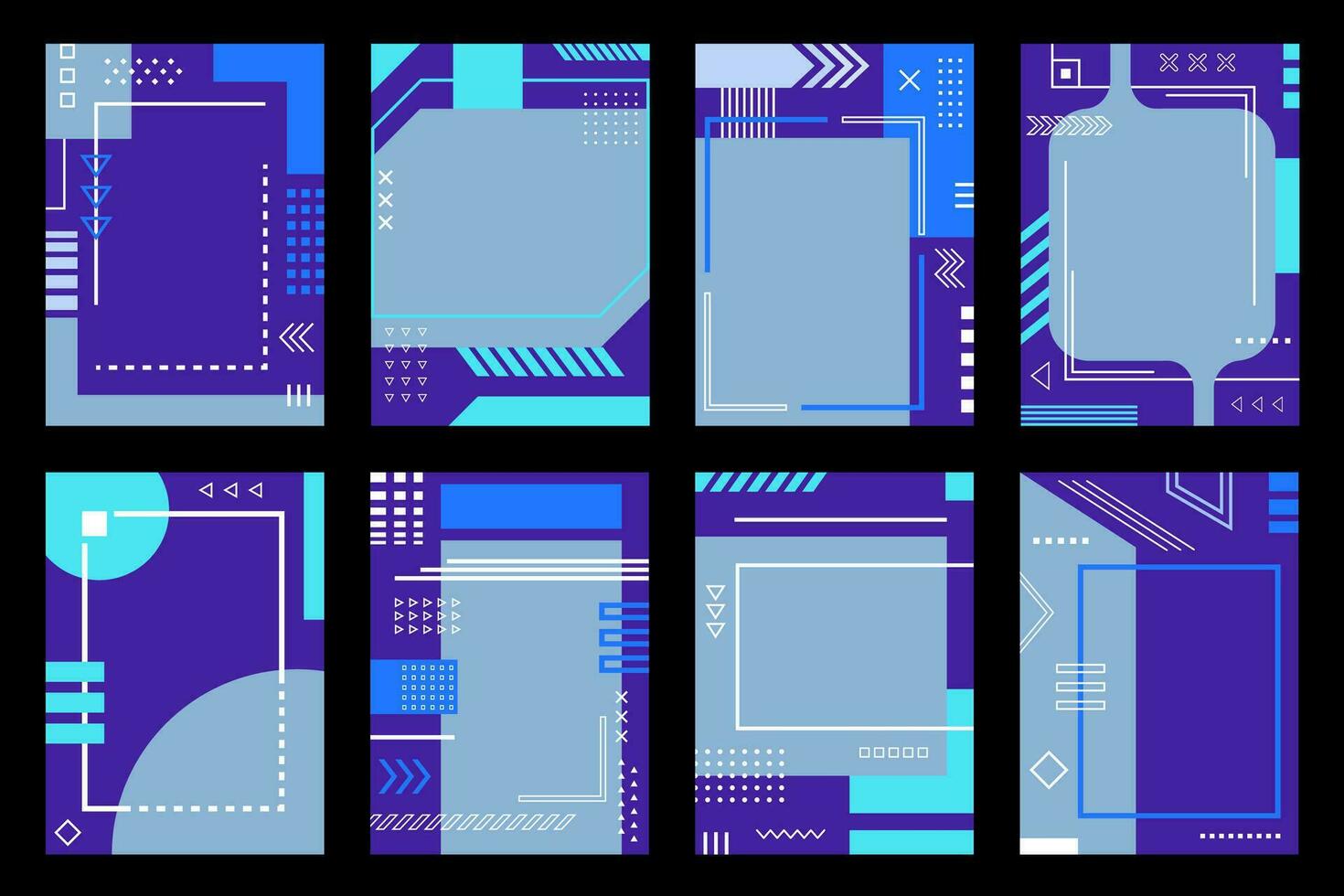 abstrakt modern Technologie futuristisch Design mit Blau Farbe. hoch Technik Designs zum Abdeckung, Broschüre, Karten, Poster, Flyer und andere Designs vektor