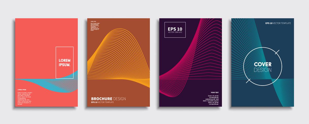 Minimale Vector-Cover-Designs. Zukünftige Plakatschablone. vektor