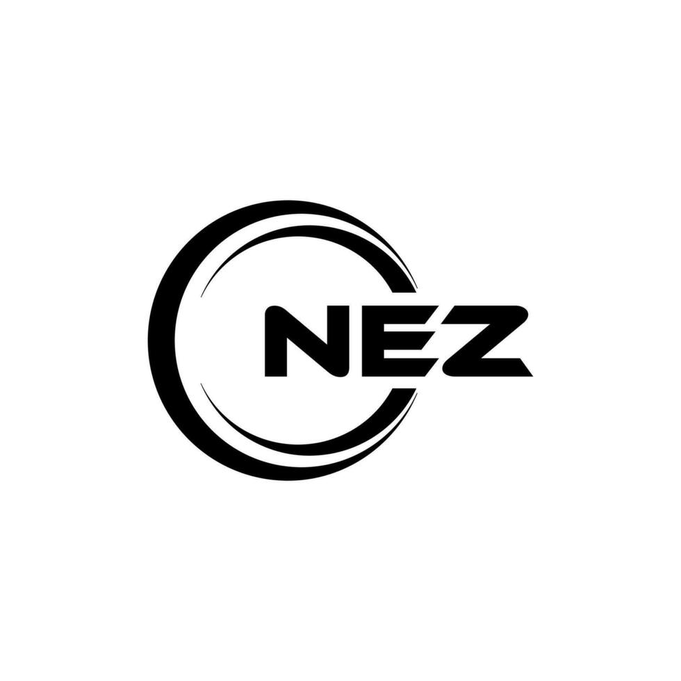 nez Logo Design, Inspiration zum ein einzigartig Identität. modern Eleganz und kreativ Design. Wasserzeichen Ihre Erfolg mit das auffällig diese Logo. vektor