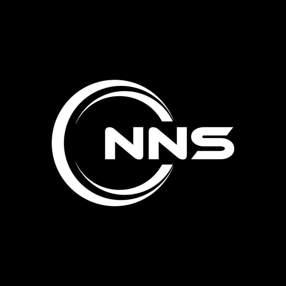 nns logotyp design, inspiration för en unik identitet. modern elegans och kreativ design. vattenmärke din Framgång med de slående detta logotyp. vektor