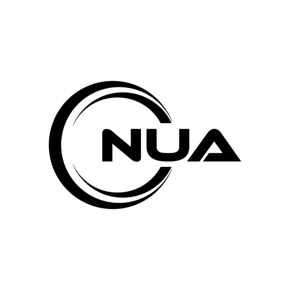 nua logotyp design, inspiration för en unik identitet. modern elegans och kreativ design. vattenmärke din Framgång med de slående detta logotyp. vektor