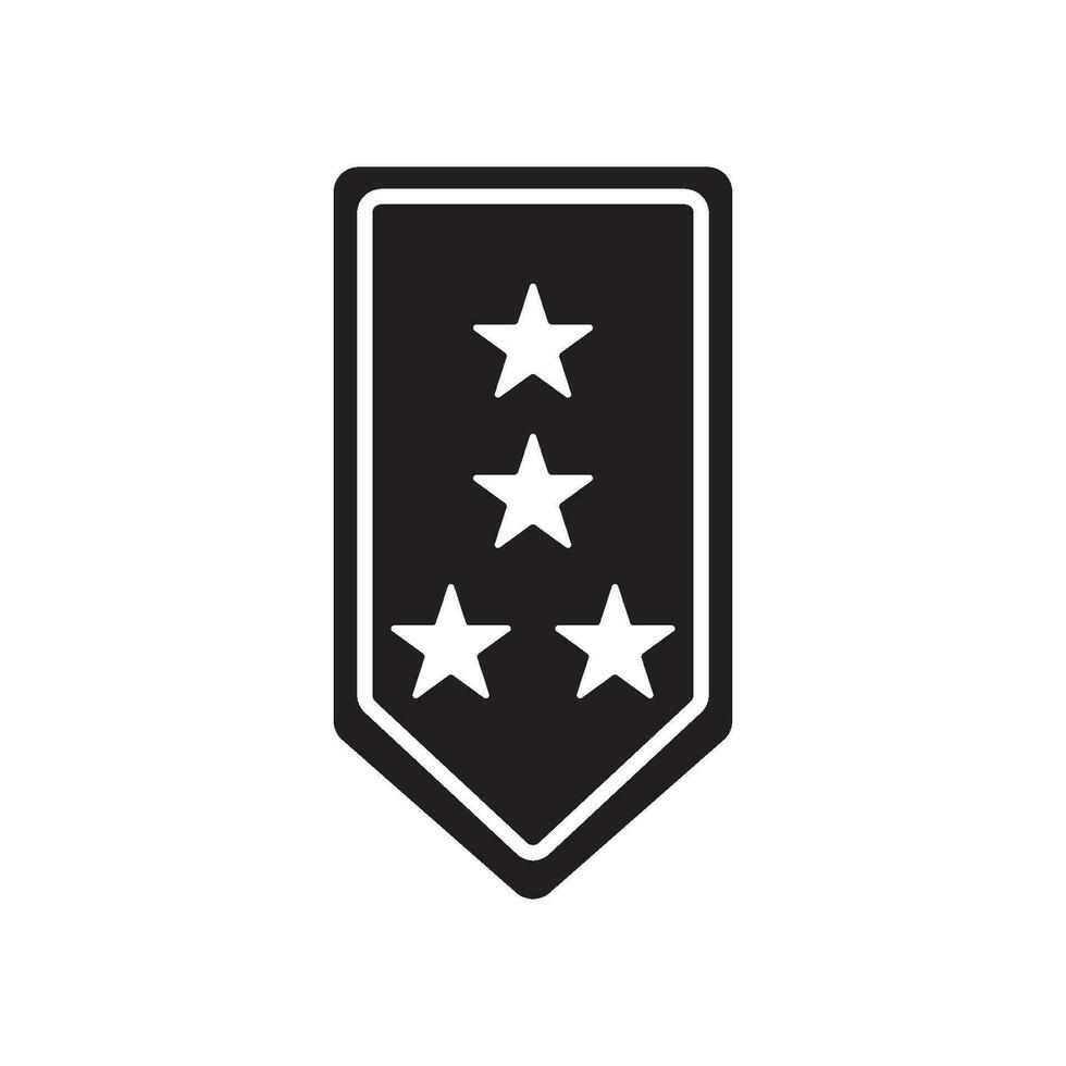 Militär- Rang Symbol Vektor