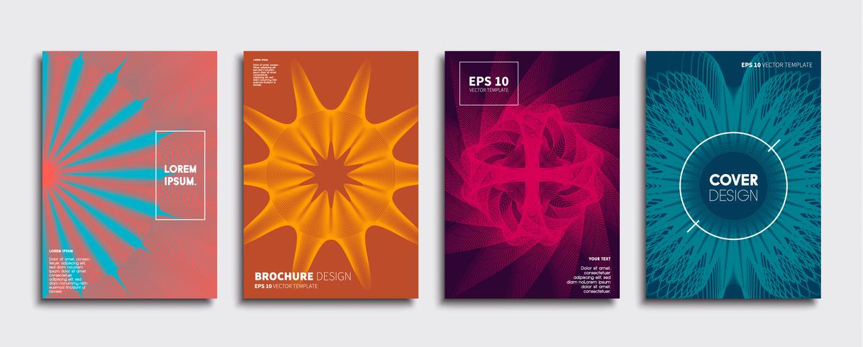 Minimale Vector-Cover-Designs. Zukünftige Plakatschablone. vektor