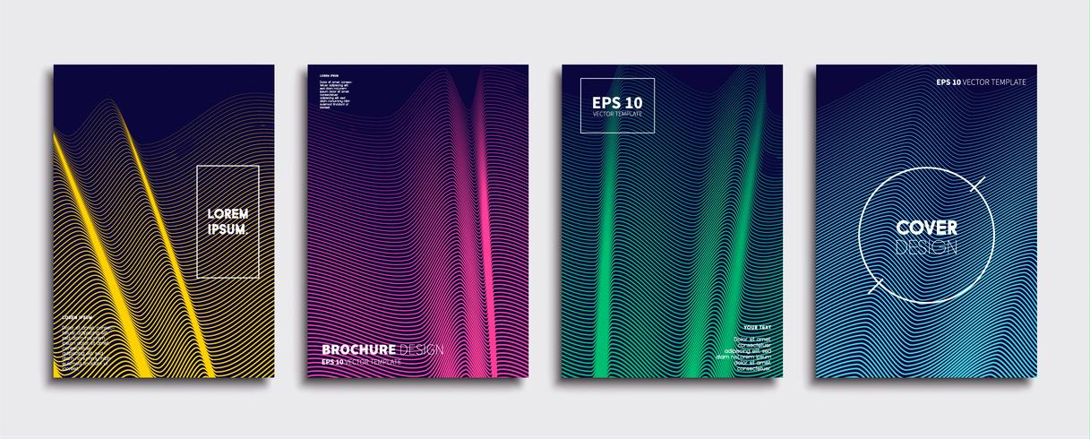 Minimale Vector-Cover-Designs. Zukünftige Plakatschablone. vektor