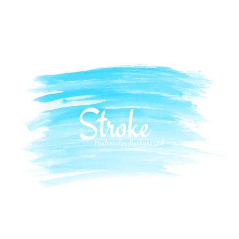Abstrakt blå akvarell stroke design bakgrund illustration vektor