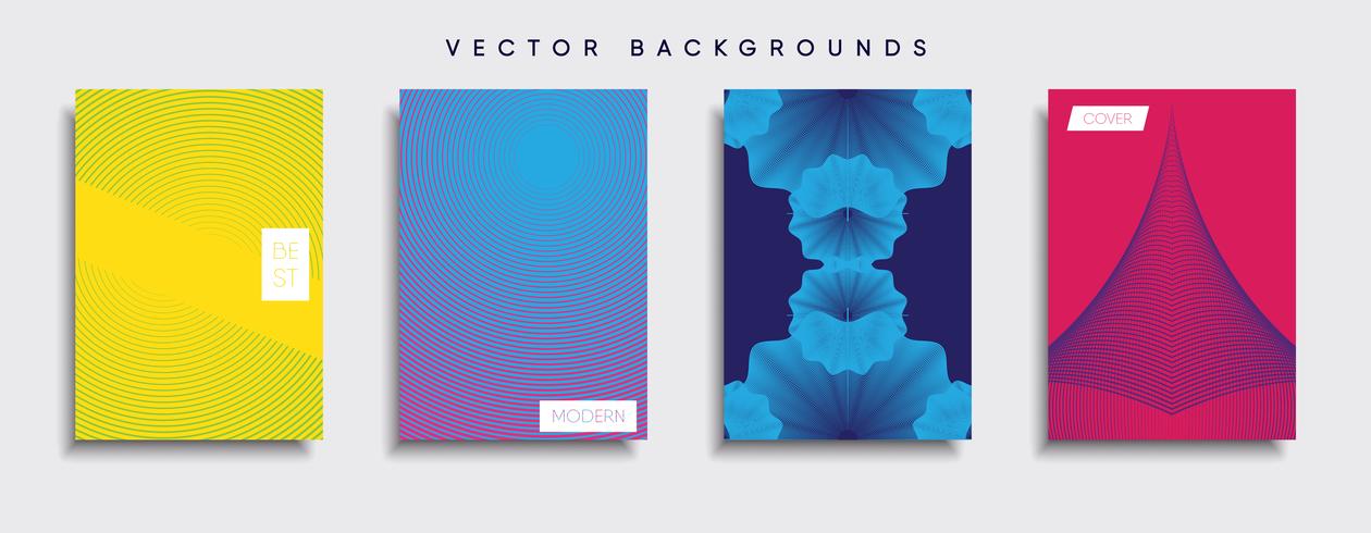 Minimale Vector-Cover-Designs. Zukünftige Plakatschablone. vektor