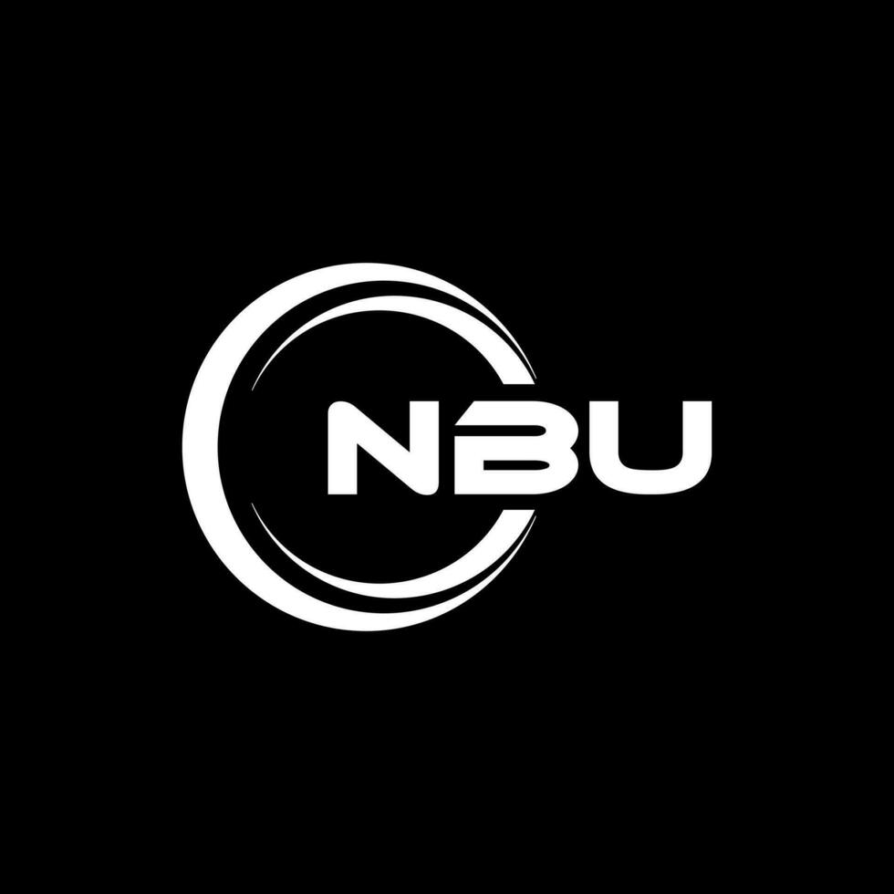 nbu Logo Design, Inspiration zum ein einzigartig Identität. modern Eleganz und kreativ Design. Wasserzeichen Ihre Erfolg mit das auffällig diese Logo. vektor
