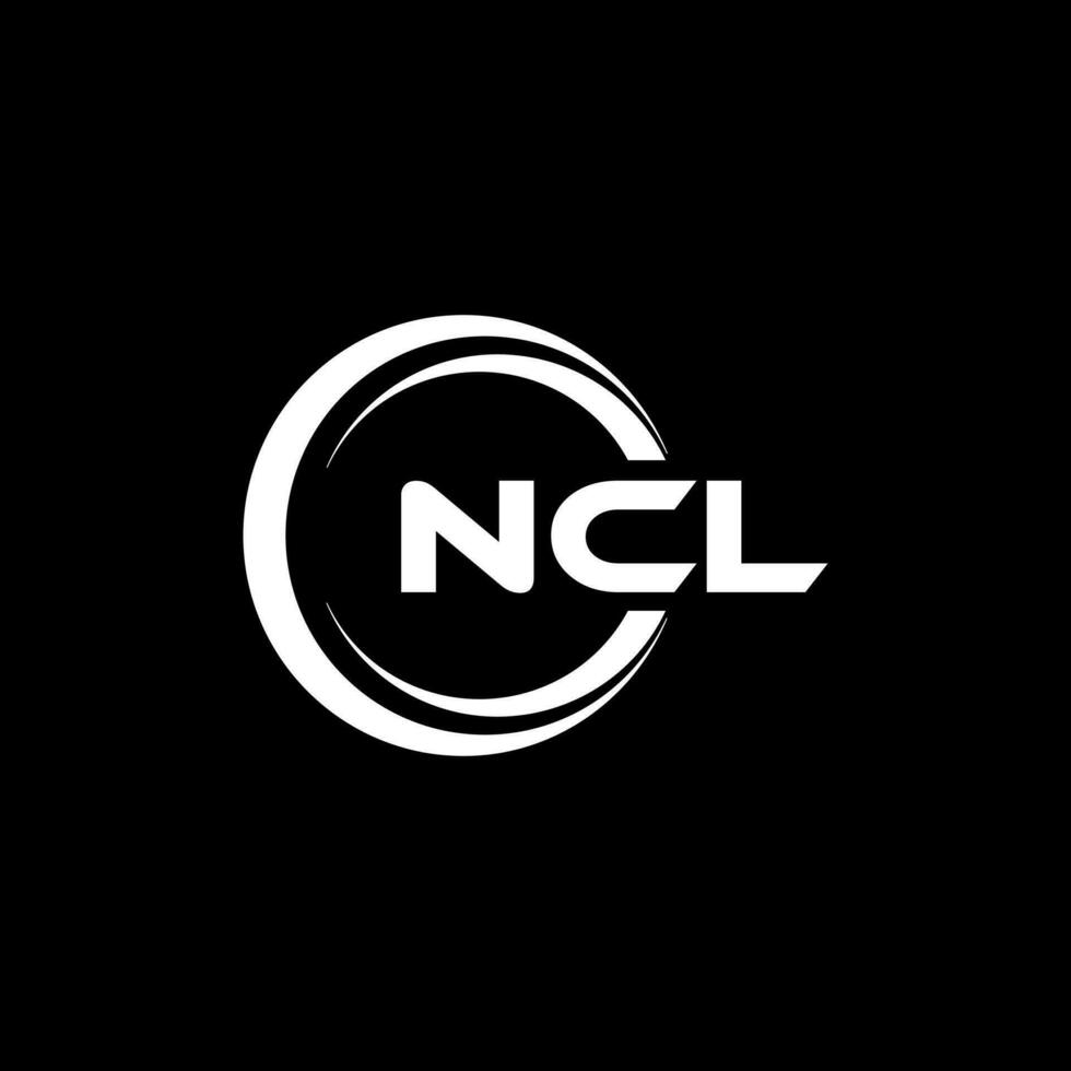 ncl logotyp design, inspiration för en unik identitet. modern elegans och kreativ design. vattenmärke din Framgång med de slående detta logotyp. vektor