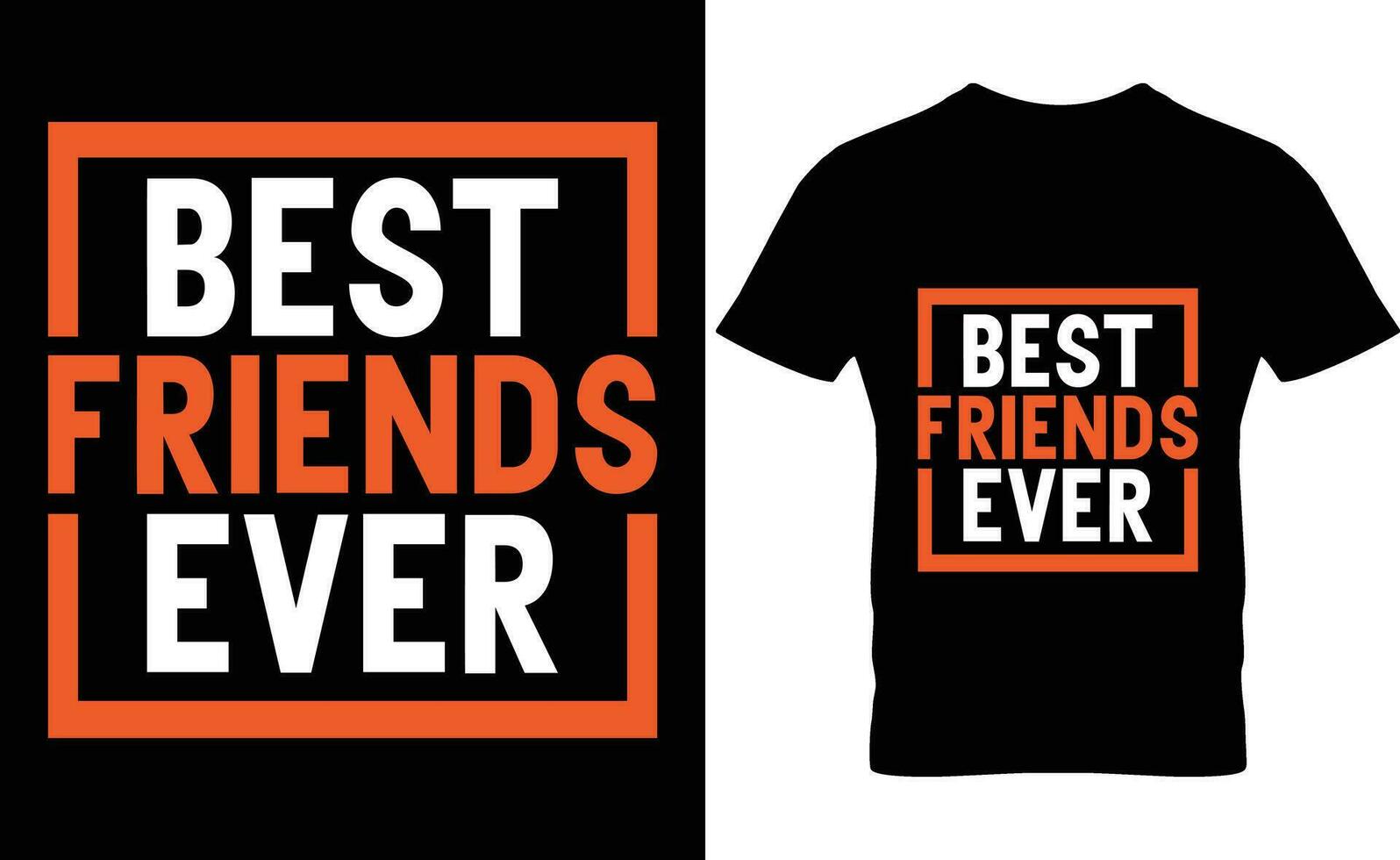 bäst vän någonsin t-shirt design vektor