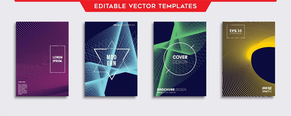 Minimale Vector-Cover-Designs. Zukünftige Plakatschablone. vektor