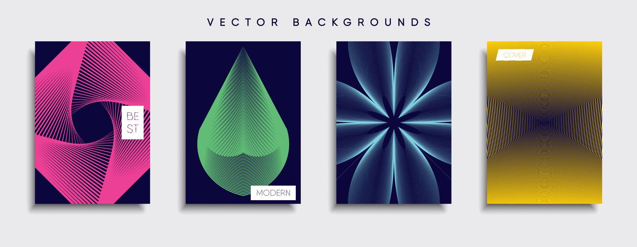 Minimale Vector-Cover-Designs. Zukünftige Plakatschablone. vektor