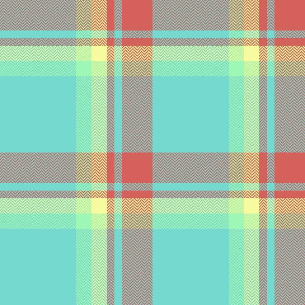 Tartan nahtlos Textil- von prüfen Muster Plaid mit ein Stoff Vektor Textur Hintergrund.