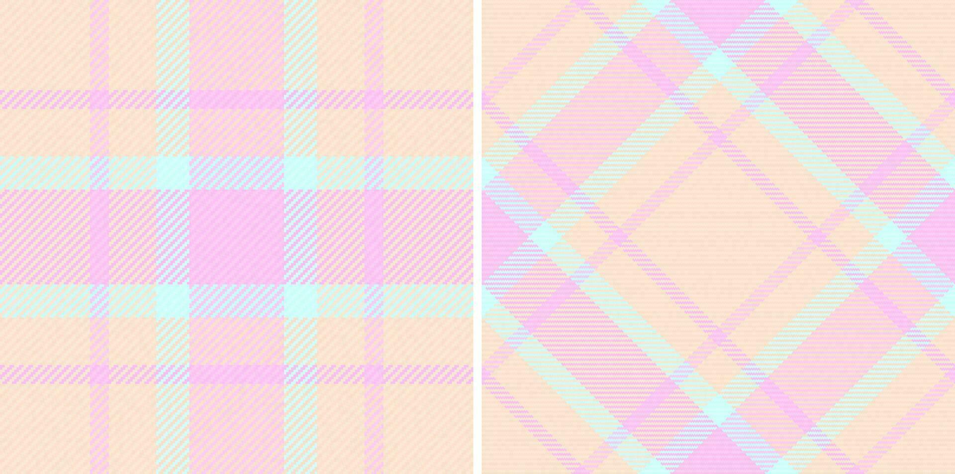 textil- kolla upp pläd av vektor mönster sömlös med en tyg bakgrund textur tartan.