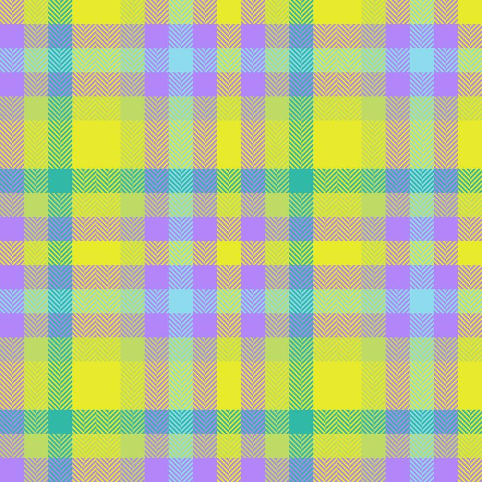 nahtlos Vektor Hintergrund von prüfen Plaid Tartan mit ein Textur Stoff Muster Textil.