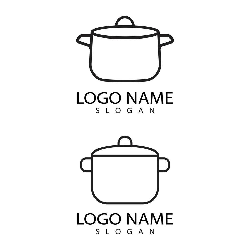 Kochtopf Symbol Logo Vektor Vorlage und Symbol template