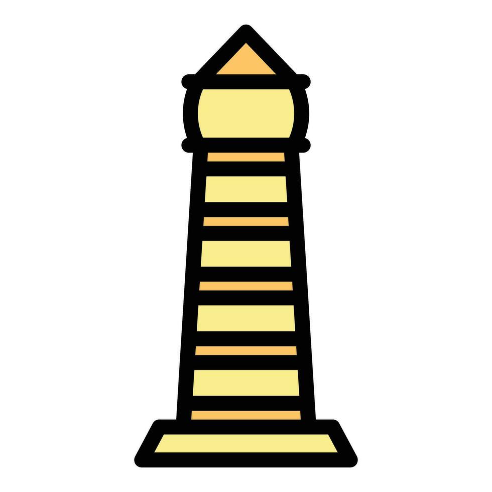 tempel torn ikon vektor platt