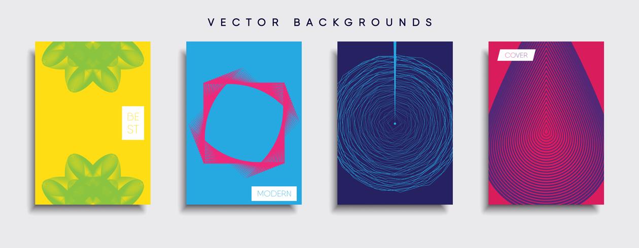 Minimale Vector-Cover-Designs. Zukünftige Plakatschablone. vektor