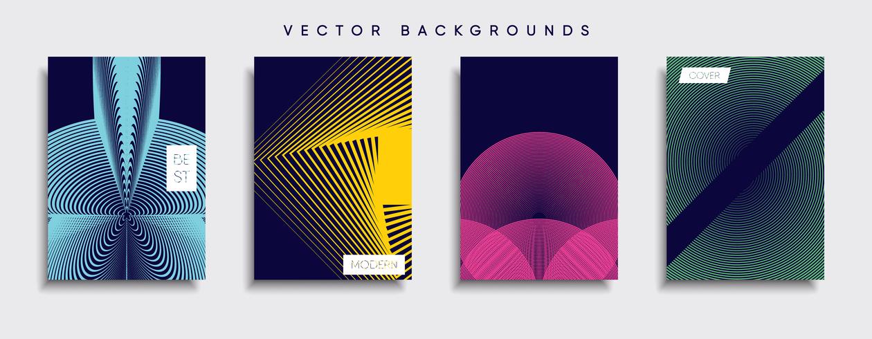 Minimale Vector-Cover-Designs. Zukünftige Plakatschablone. vektor