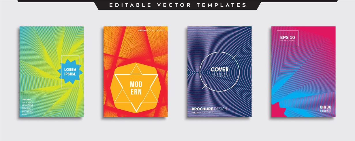 Minimale Vector-Cover-Designs. Zukünftige Plakatschablone. vektor