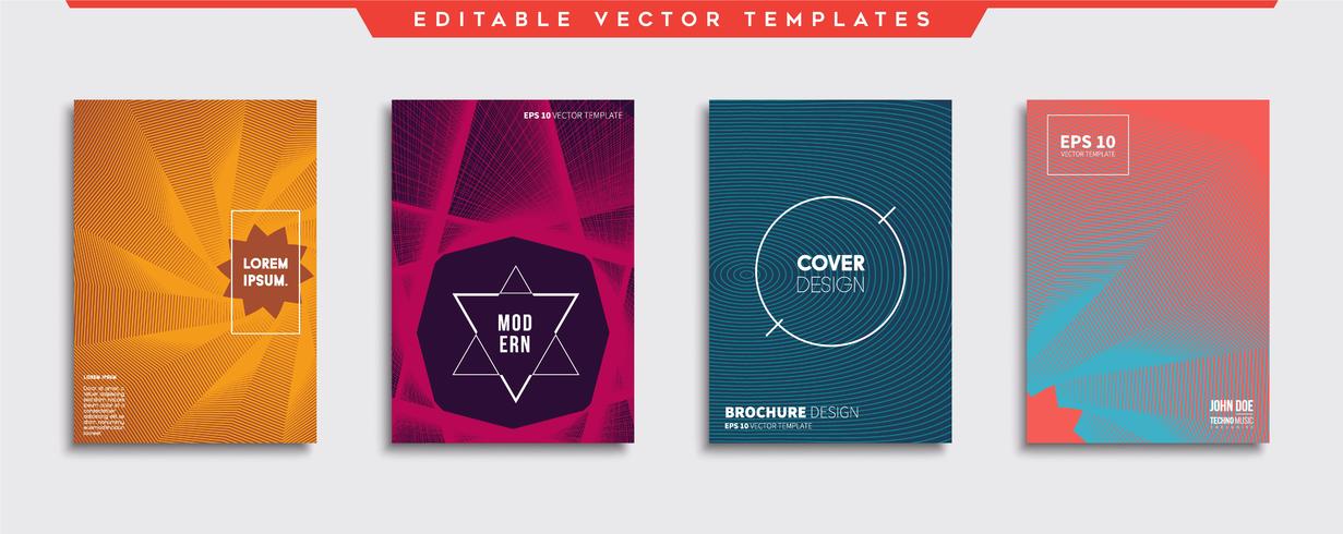 Minimale Vector-Cover-Designs. Zukünftige Plakatschablone. vektor