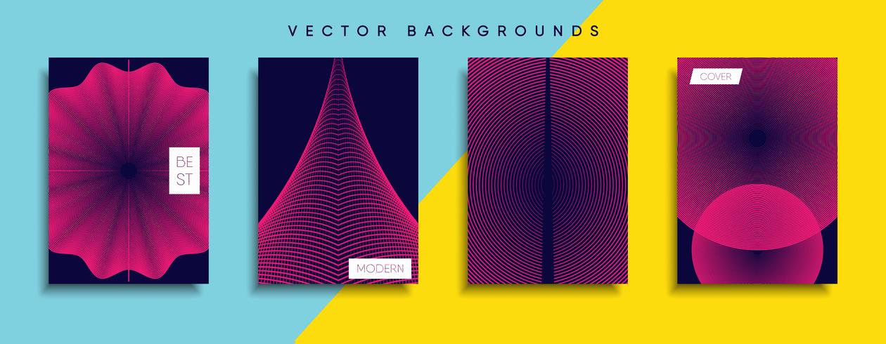 Minimale Vector-Cover-Designs. Zukünftige Plakatschablone. vektor