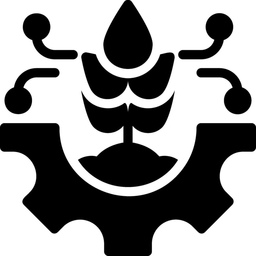 landwirtschaftliches Glyphen-Symbol vektor