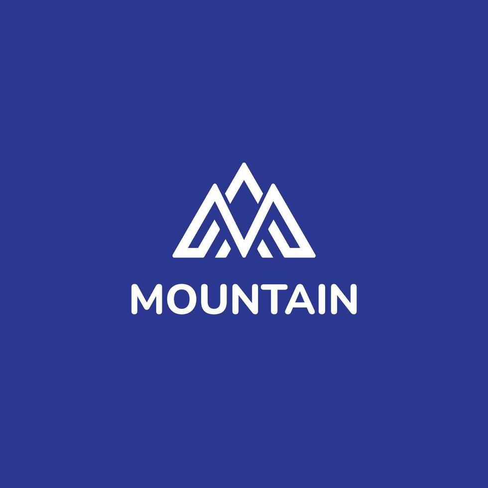 modern und kreativ m Brief Berg Logo Design Vorlage Vektor Illustration