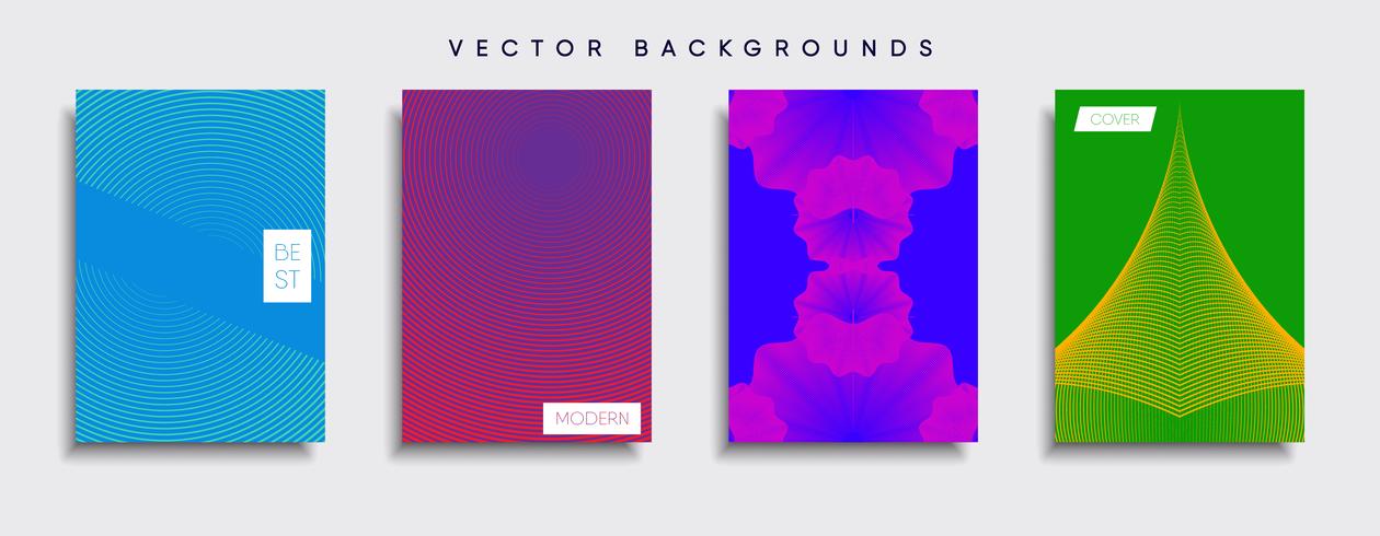 Minimale Vector-Cover-Designs. Zukünftige Plakatschablone. vektor