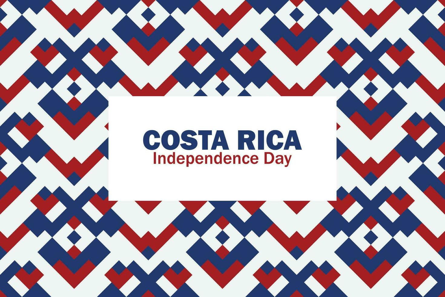 glücklich Costa Rica unabhängig Tag Vektor Vorlage Design Illustration