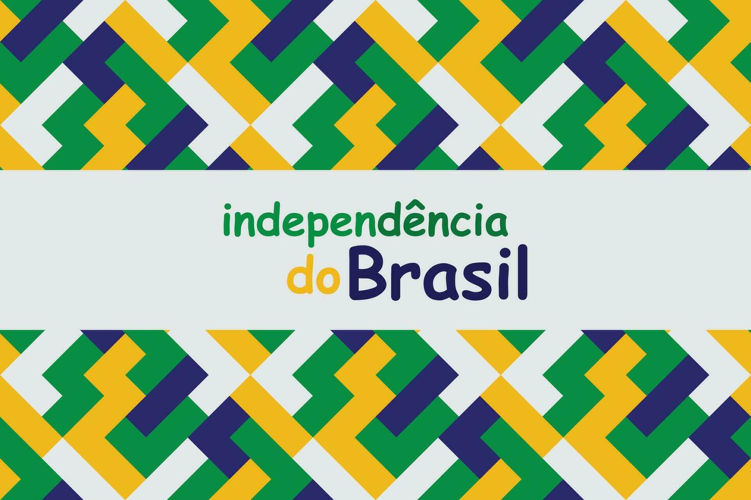 glücklich Unabhängigkeit Tag Brasilien 7 .. September Design. Vektor Illustration