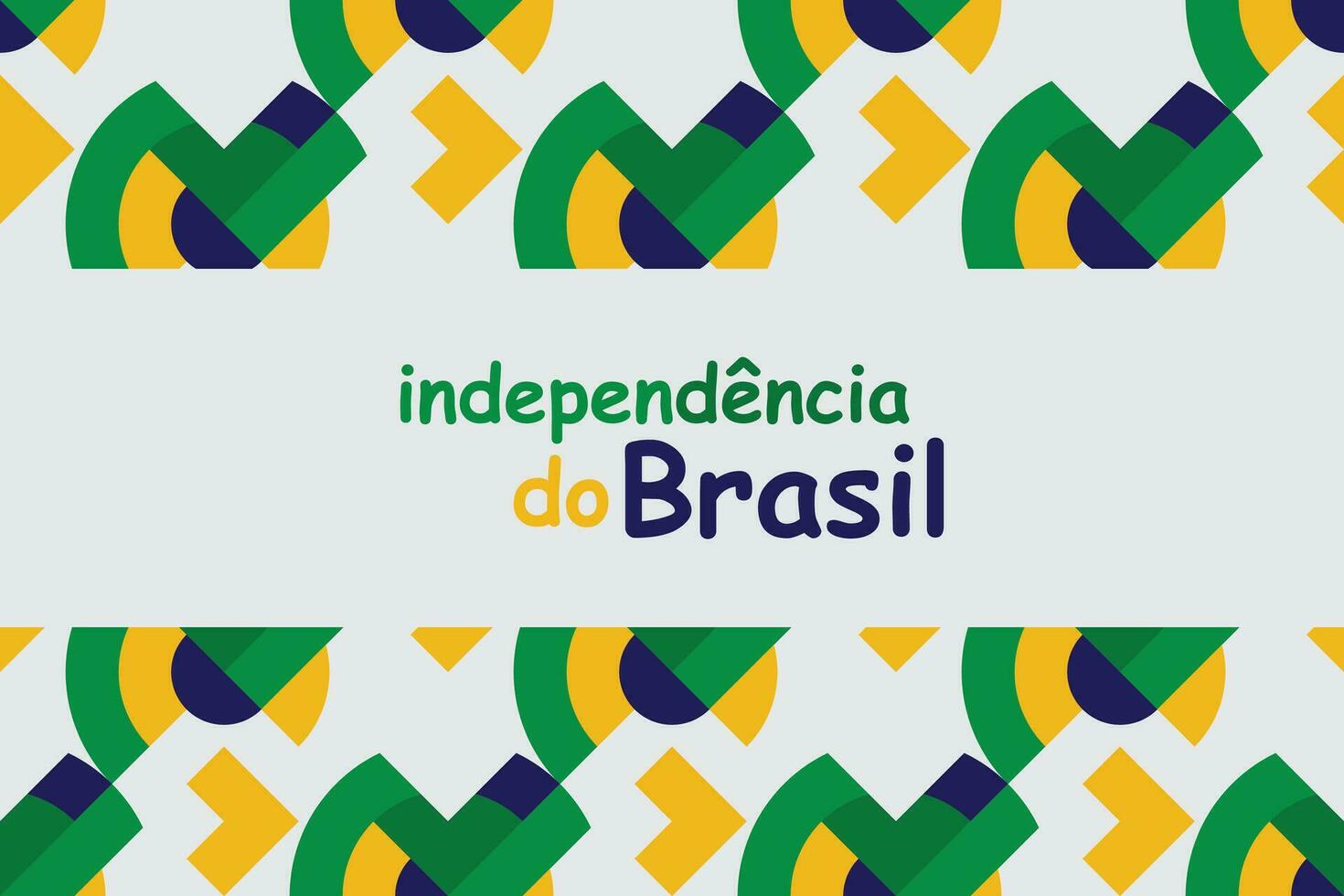 glücklich Unabhängigkeit Tag Brasilien 7 .. September Design. Vektor Illustration