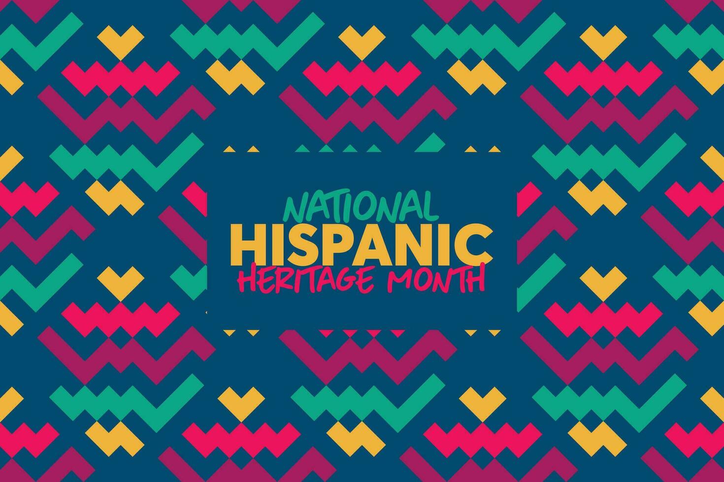 nationell latinamerikan arv månad. latinamerikan och latino amerikaner kultur. bakgrund, affisch, hälsning kort, baner design. vektor