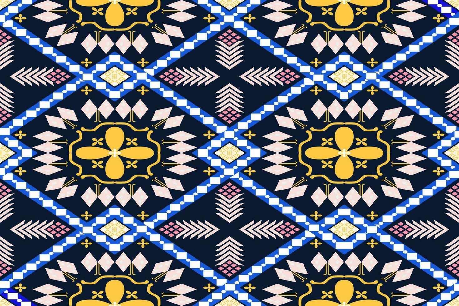 geometrisk sömlös mönster för blockera tryck, batik, tyg, textil. etnisk abstrakt ikat.färgglad abstrakt samtida sömlös mönster.hand dragen unik skriva ut. vektor