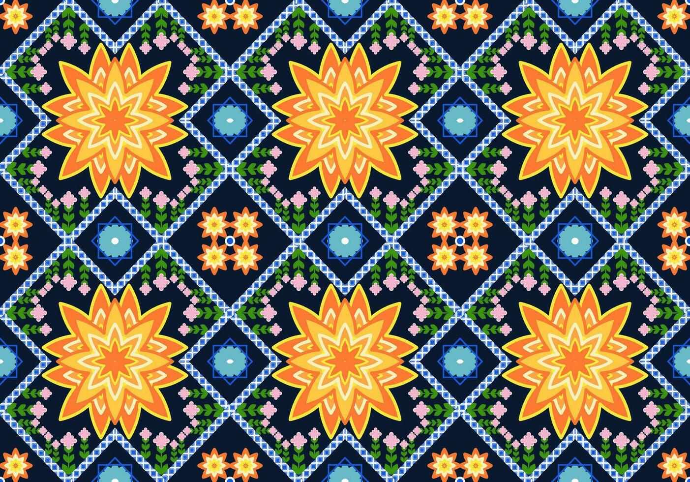 etnisk abstrakt ikat. sömlös mönster i stam, folk broderi. aztec geometrisk konst prydnad print.design för matta, tapet, Kläder, omslag, tyg, omslag, textil.stil maxican, indain vektor