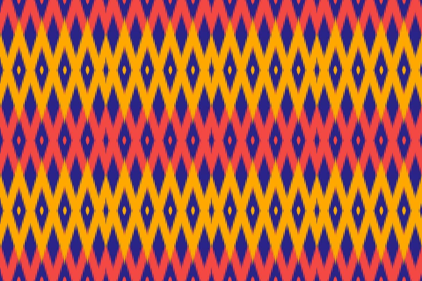 ethnisch abstrakt ikat.nahtlos Muster im Stammesangehöriger aztekisch Boho Vektor design.bunt geometrisch Stickerei zum Textilien, Stoff, Kleidung, Hintergrund, Batik, Strickwaren, Mode