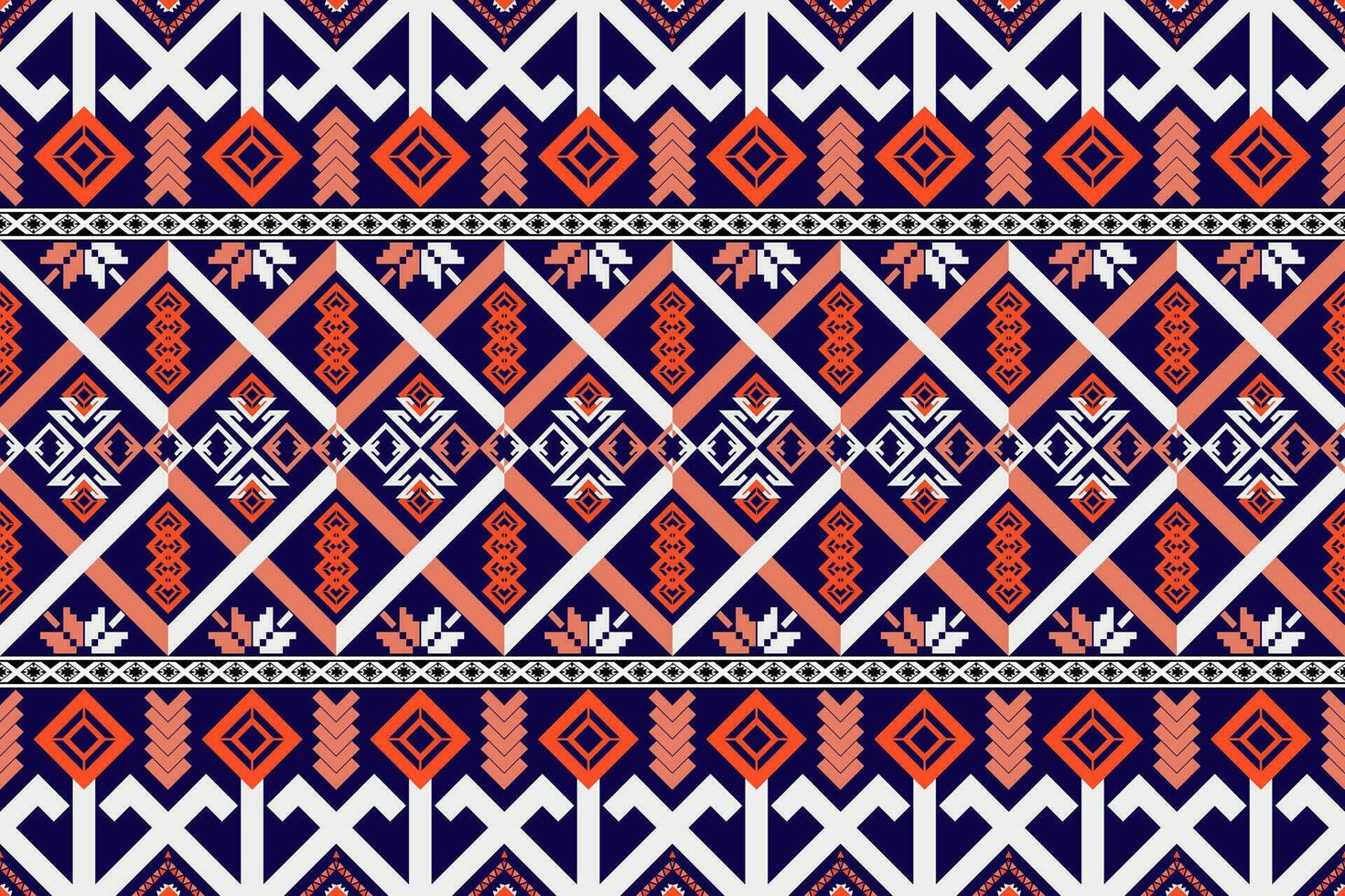 ethnisch abstrakt ikat.nahtlos Muster im tribal.aztec geometrisch Muster zum beschwingt Farbe.bunt geometrisch Stickerei zum Textilien, Stoff, Kleidung, Hintergrund, Batik, Strickwaren, Mode vektor