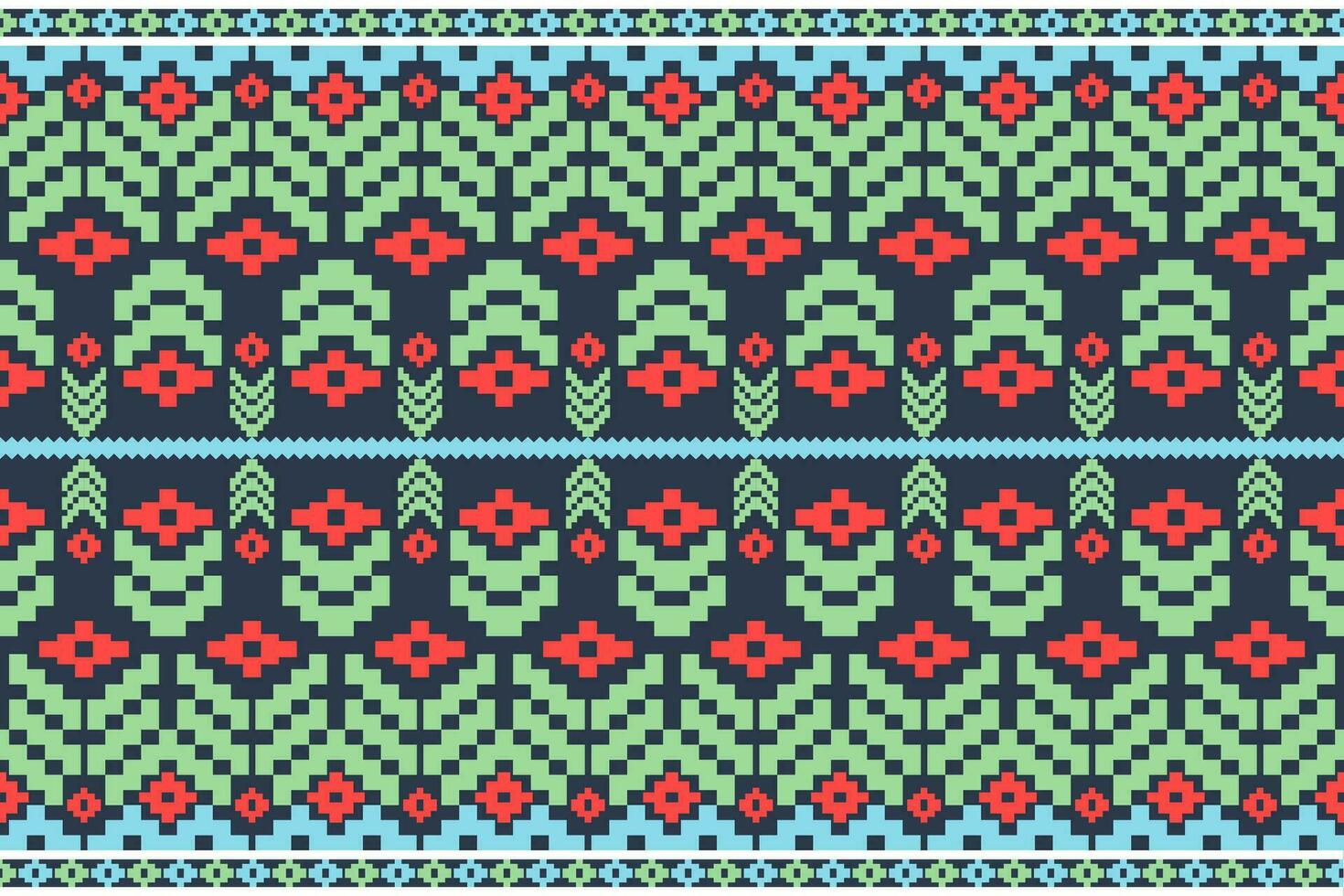 etnisk aztec geometrisk mönster för vibrerande color.colorful geometrisk broderi för textilier, tyg, kläder, bakgrund, batik, stickade plagg vektor