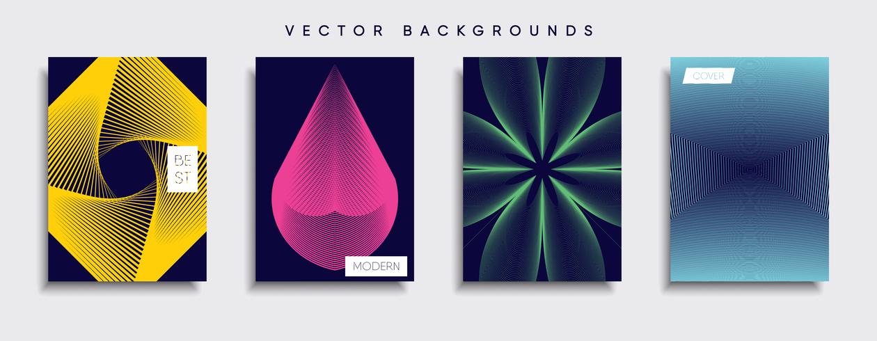 Minimale Vector-Cover-Designs. Zukünftige Plakatschablone. vektor