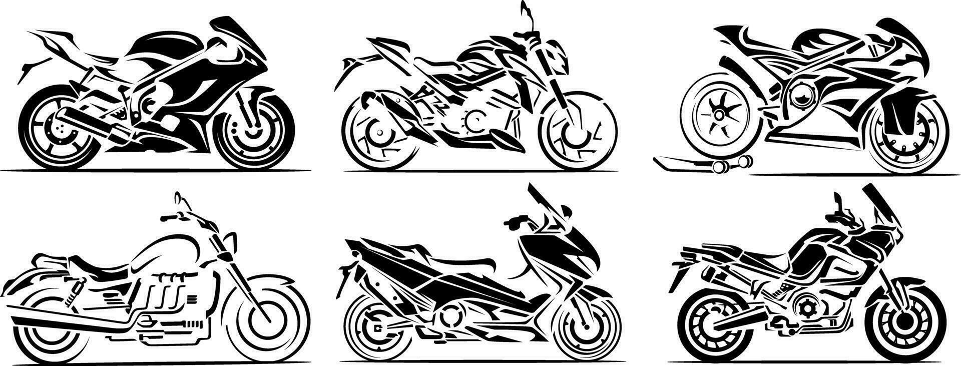 dynamisch Motorrad Illustration Design Vektor