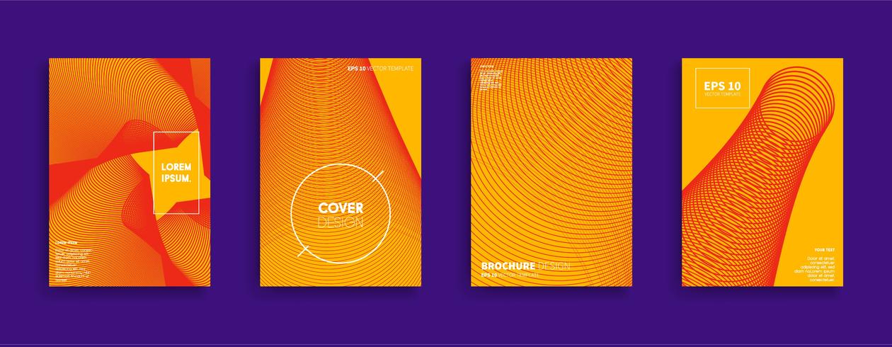 Minimale Vector-Cover-Designs. Zukünftige Plakatschablone. vektor