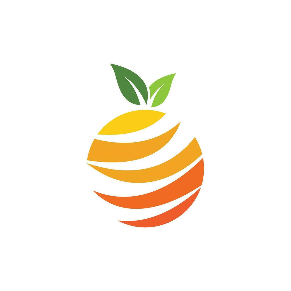 orange logotypdesign vektor