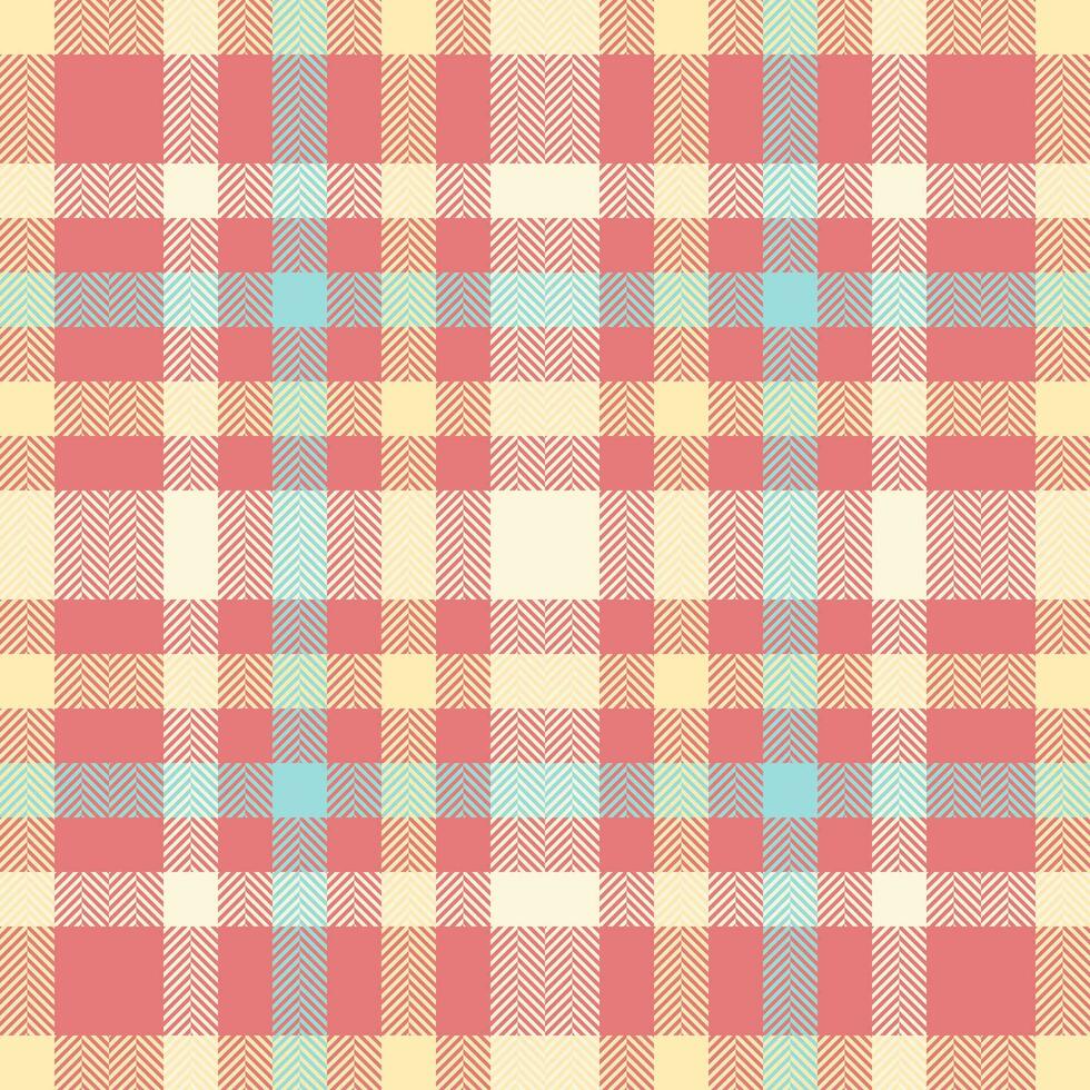 Tartan nahtlos Muster von Textur prüfen Textil- mit ein Vektor Plaid Hintergrund Stoff.