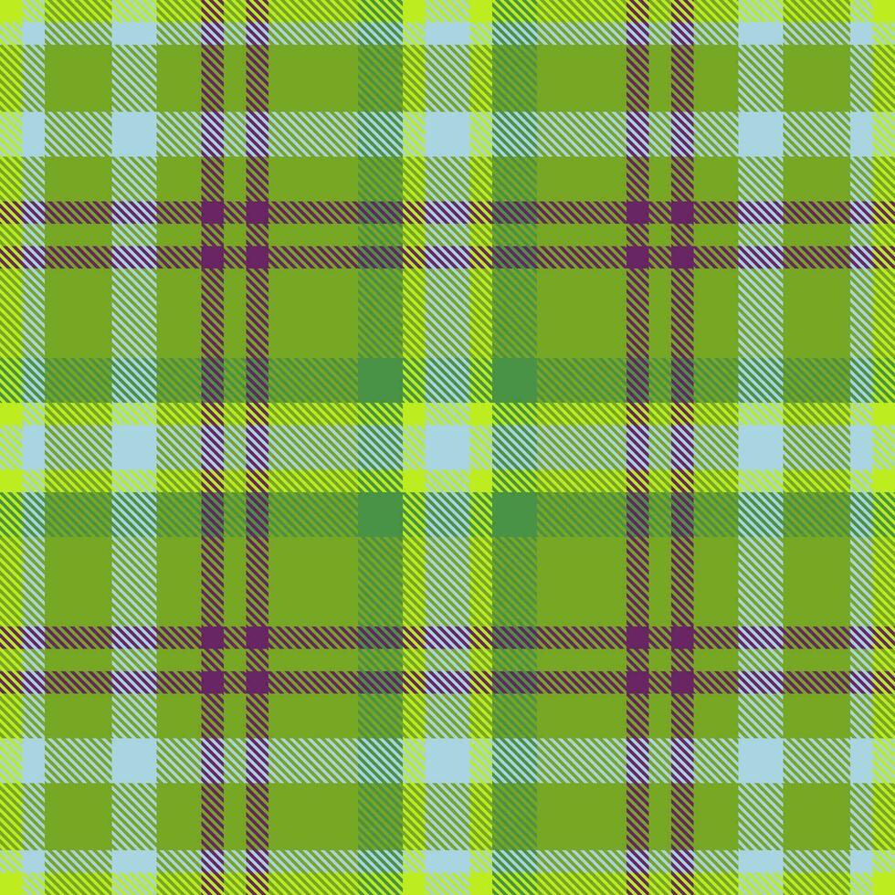 Textur Hintergrund Muster von Stoff prüfen Textil- mit ein nahtlos Vektor Plaid Schottenstoff.