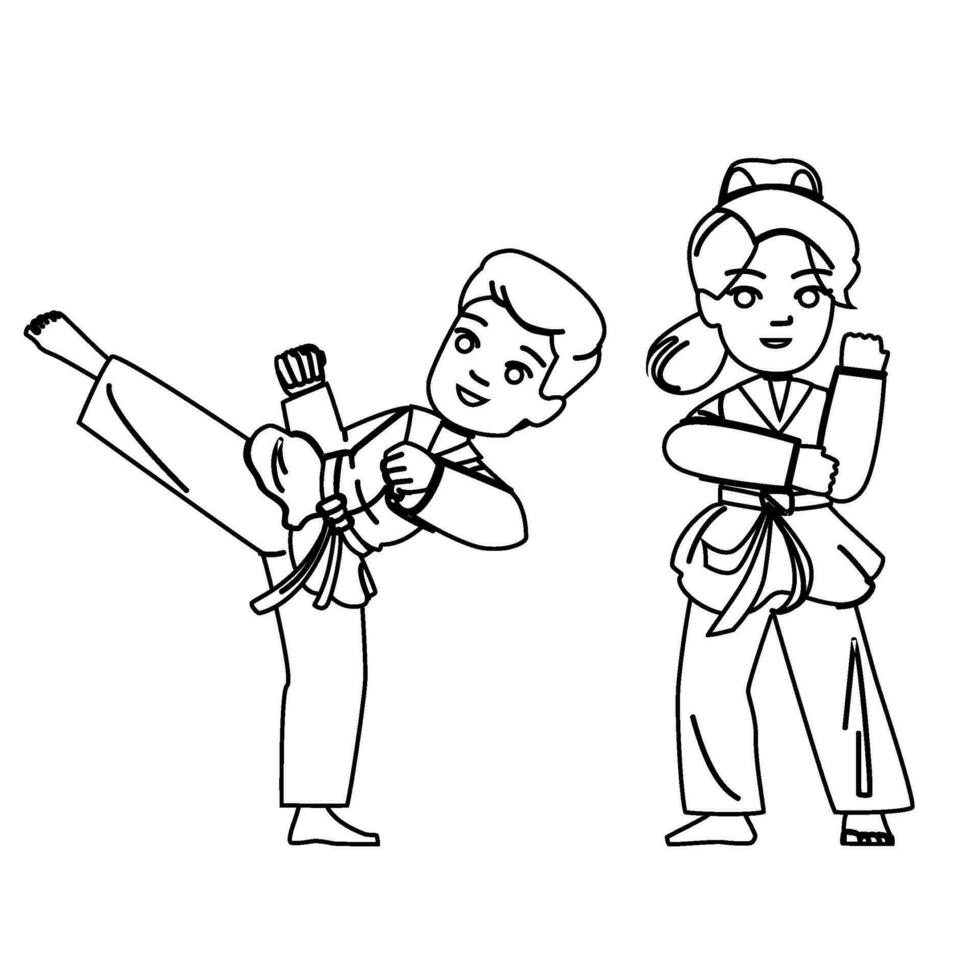 Karate Kind Vektor