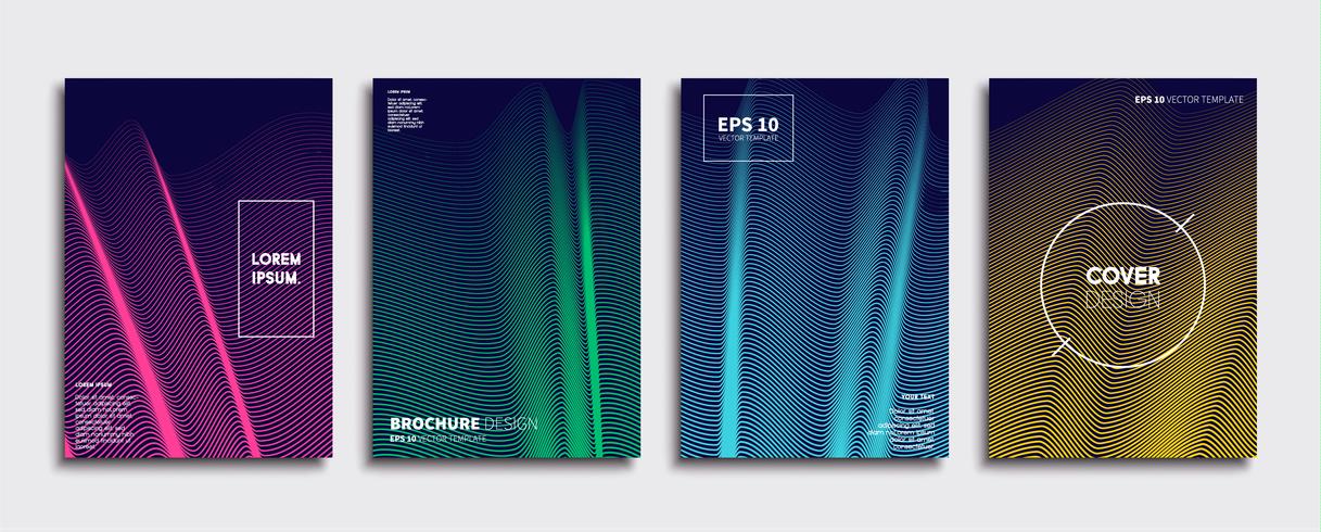 Minimale Vector-Cover-Designs. Zukünftige Plakatschablone. vektor