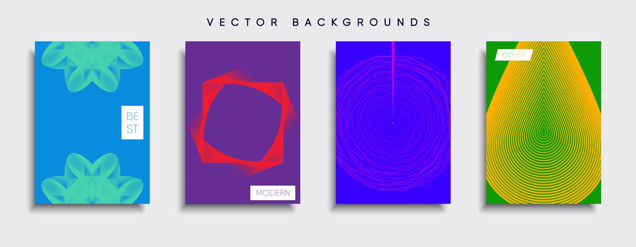 Minimale Vector-Cover-Designs. Zukünftige Plakatschablone. vektor