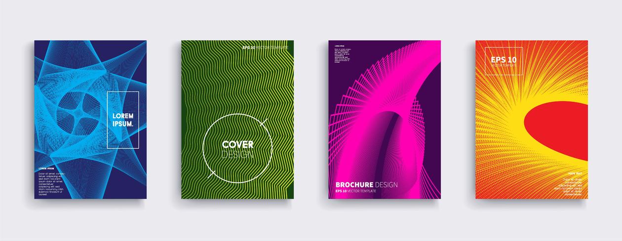 Minimale Vector-Cover-Designs. Zukünftige Plakatschablone. vektor