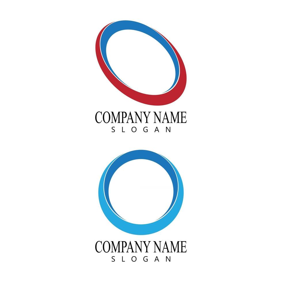 teknik cirkel logotyp och symboler vektor
