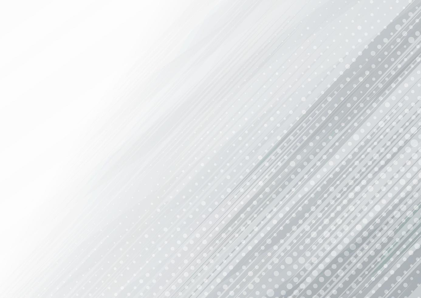 Vorlage abstrakte weiße und graue diagonale Geschwindigkeitslinien Muster auf weißem Hintergrund mit Platz für Text. vektor